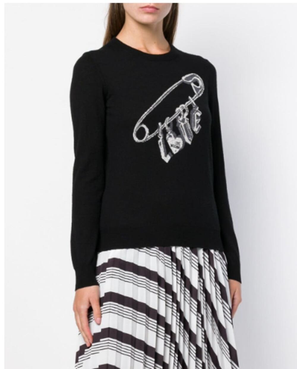 NWT Love Moschino Safety Pin Sweater Size 40